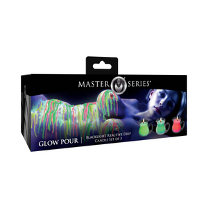 UV Blacklight Reactive Drip Candle 3-Piece Set - House of Vices 
