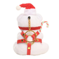 Master Series Plush white bondage bear keychain with Santa hat, red harness, gold chain, and candy cane