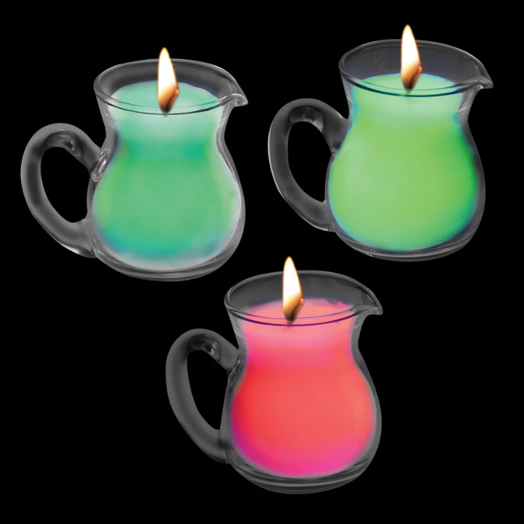 UV Blacklight Reactive Drip Candle 3-Piece Set - House of Vices 