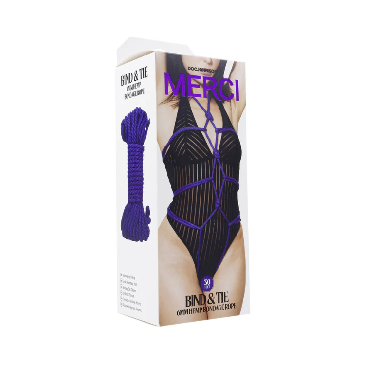Merci Bind & Tie 6mm Hemp Bondage Rope 30 ft. - House of Vices 
