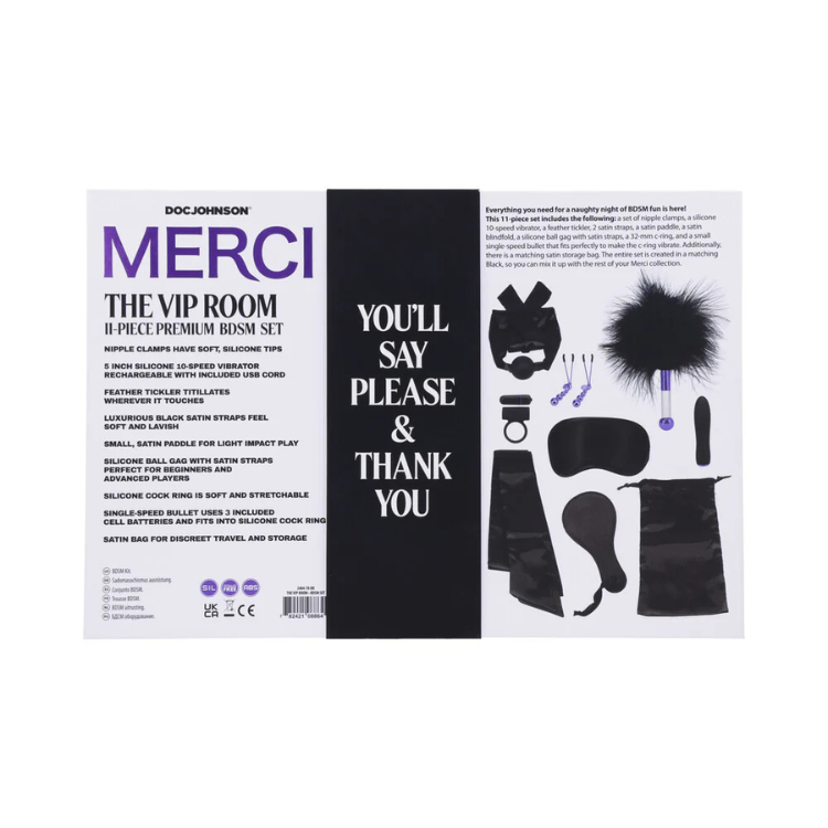 Merci The VIP Room BDSM Premium 10 PC Set - House of Vices 