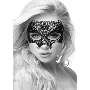 Ouch! Black & White Princess Lace Eye Mask. - House of Vices 