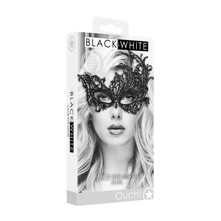 Ouch_Black_WhiteRoyalLaceEyeMaskBlack - House of Vices 