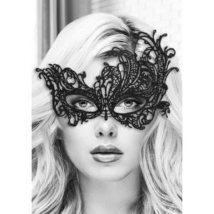 Ouch! Black & White Royal Lace Eye Mask - House of Vices 