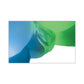 Abstract blue and green flowing fabric design, soft curves and gradient colors