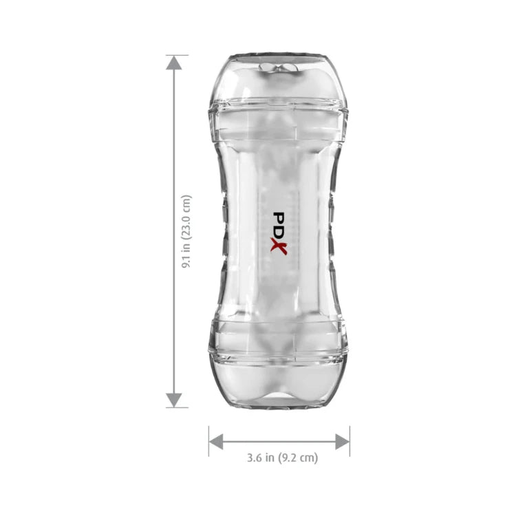 PDX Extreme Wet Pussies Super Flip-A-Pussy Over Self-Lubricating Stroker Frosted - House of Vices
