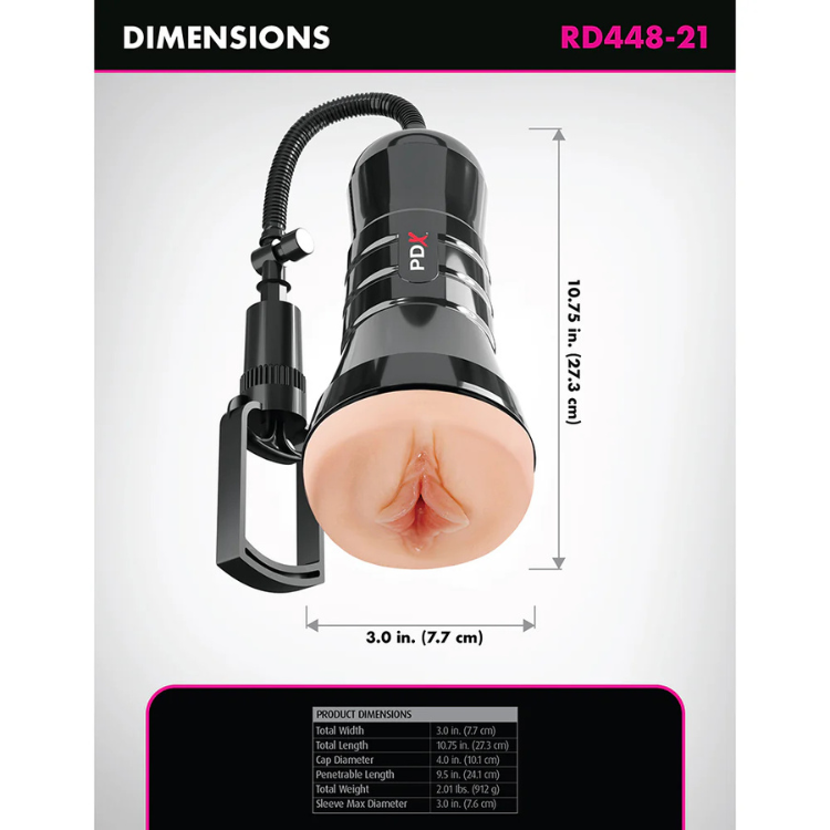 PDX Extreme Wet Pussies Super Sucker XXL Stroker - House of Vices 