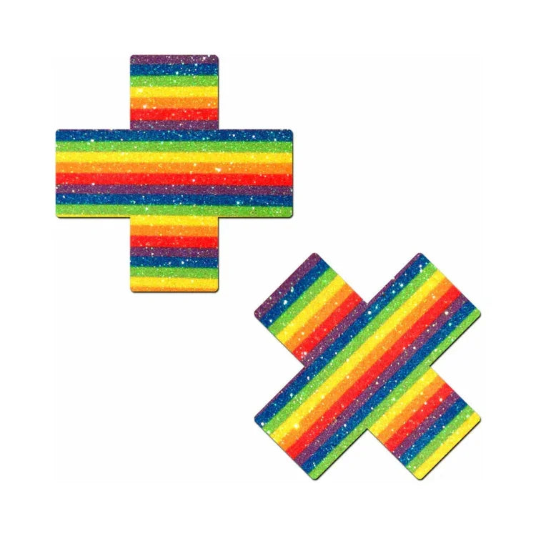 PasteaseGlitterPrideCrossesRainbow2 - House of Vices 