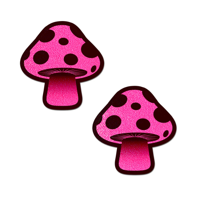 Pastease Mushroom Neon Pink Shroom Pasties - House of Vices 