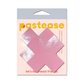 Pastease Plus X Faux Latex Pleather Vinyl Cross Pasties - House of Vices 