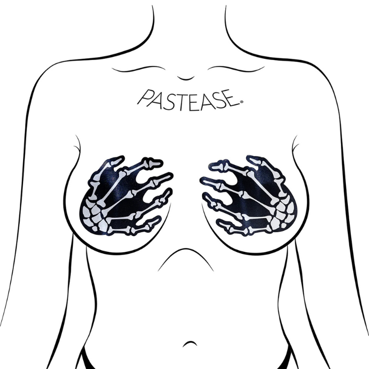 PasteaseSkeletonHandsPastiesBlack1 - House of Vices 