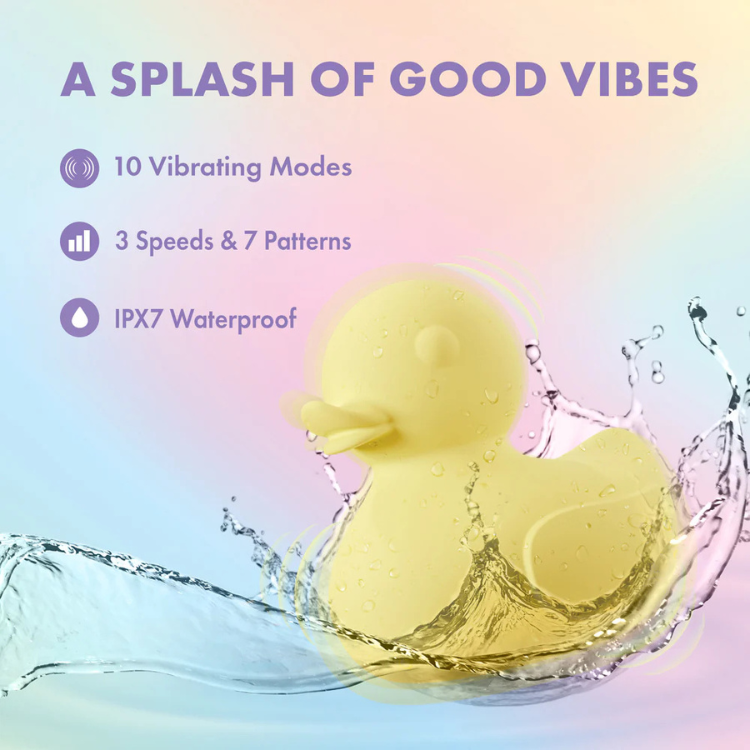 Play With Me Splash Yellow Duck Vibrator - House of Vices 