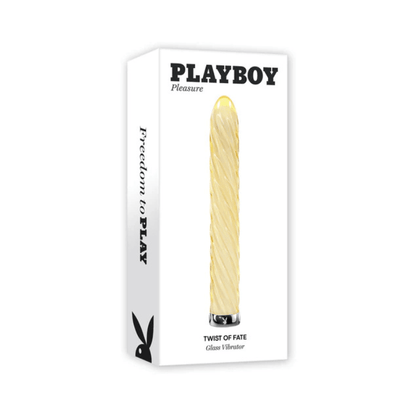 PlayboyTwistOfFateRechargeableGlassVibrator - House of Vices 