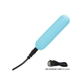 Light blue rechargeable personal massager with USB charging cord included