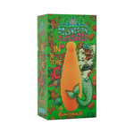 Orange mermaid-tail adult toy in colorful Polynesian-themed box, Sun Coralee edition.