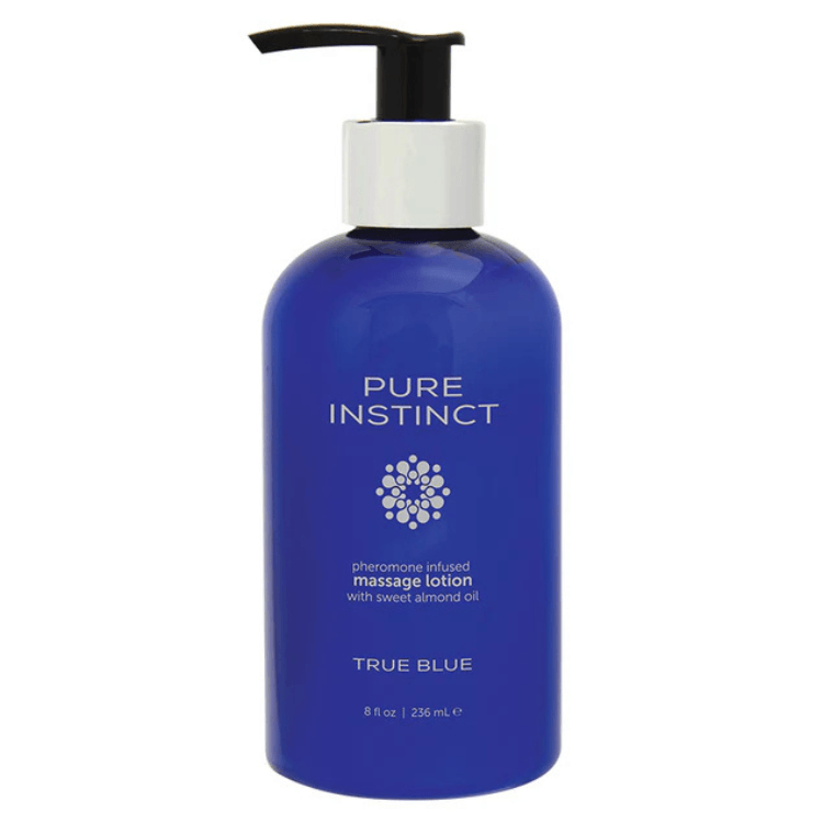 Pure Instinct Pheromone Massage Lotion True Blue - House of Vices