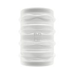 Clear textured ROMP compact reversible silicone wellness toy on white background, House of Vices