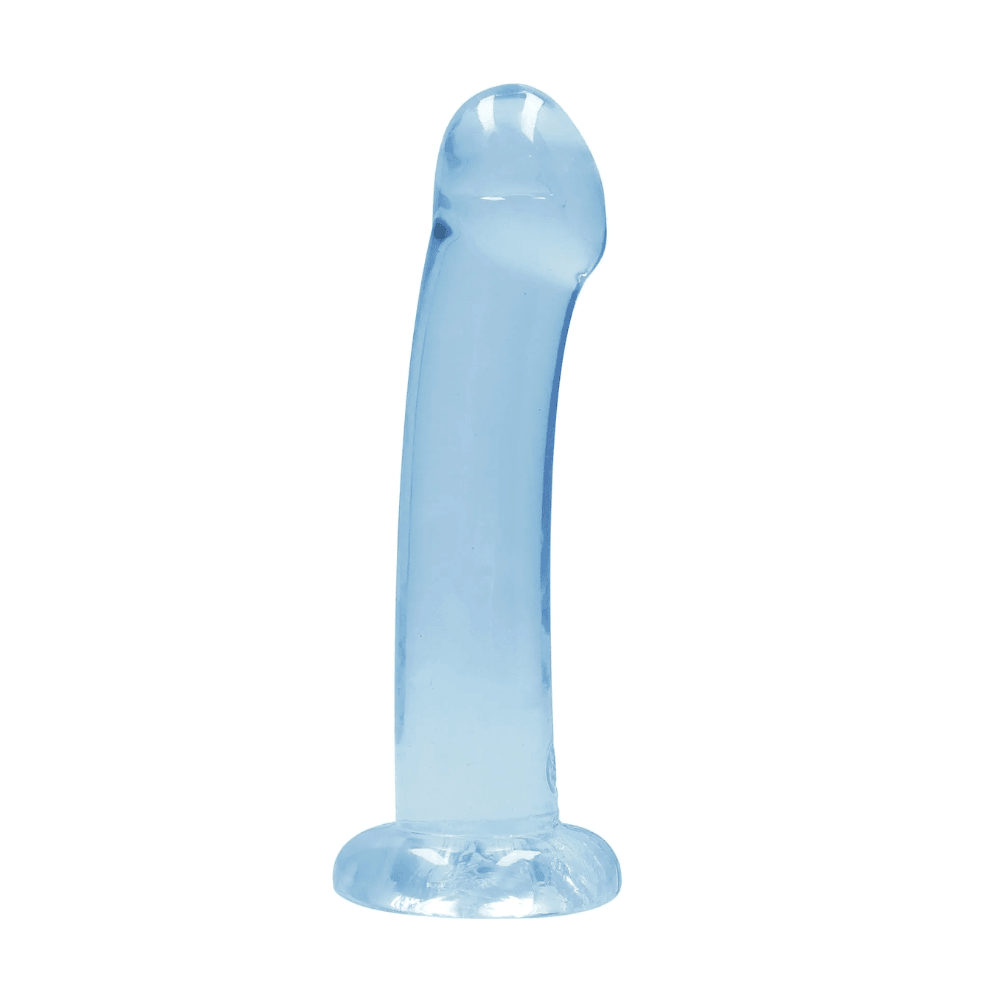 RealRock Crystal Clear Non Realistic Dildo with Suction Cup 7 in - House of Vices 