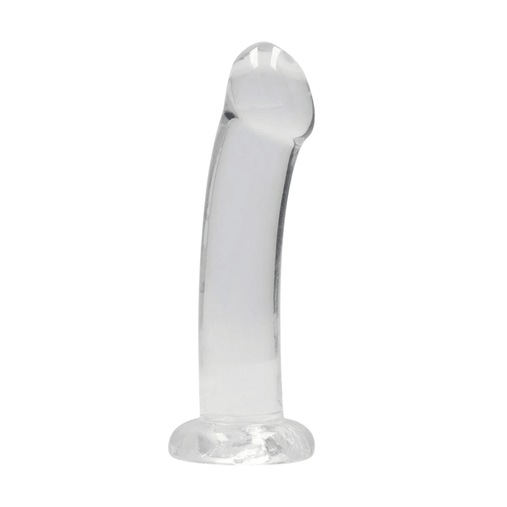 RealRock Crystal Clear Non Realistic Dildo with Suction Cup 6.7in - House of Vices 