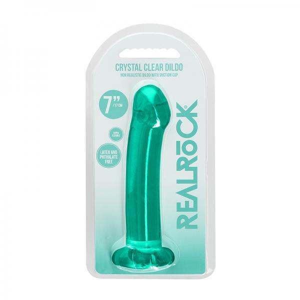 RealRock Crystal Clear Non Realistic Dildo with Suction Cup 6.7in - House of Vices 