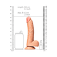 RealRockCurvedRealisticDildowithBallsandSuctionCup8in-Caramel3 - House of Vices 