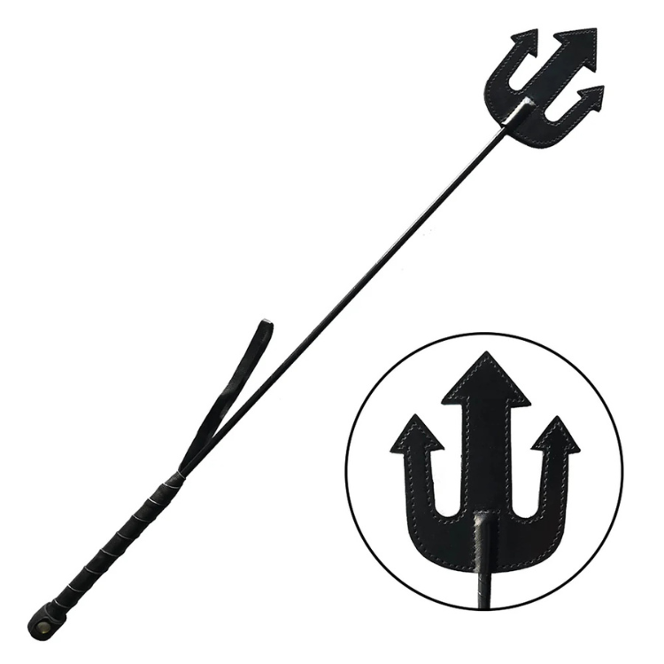 Leather Devil Riding Crop - House of Vices 