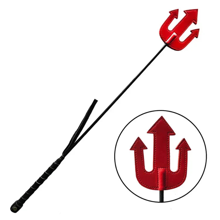Leather Devil Riding Crop - House of Vices 