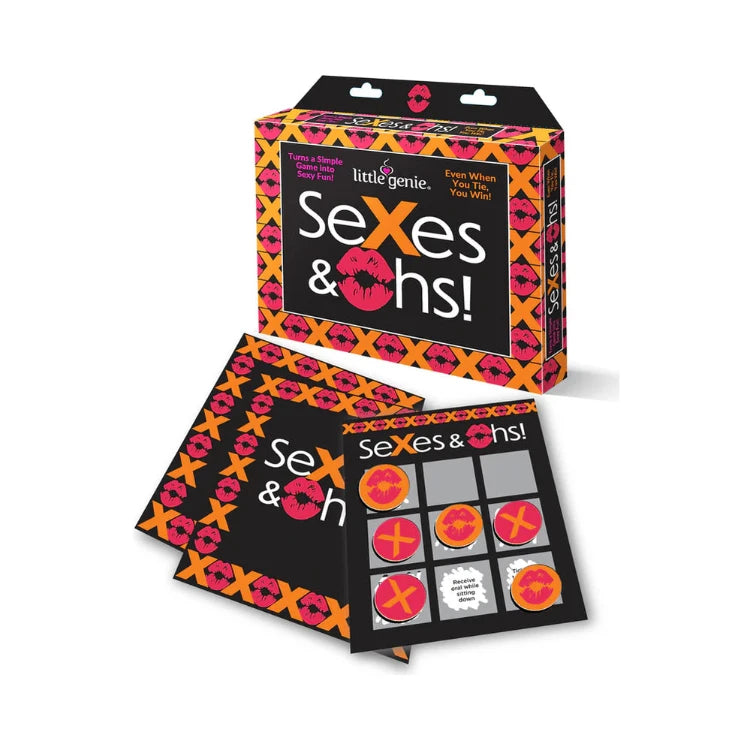 Sexes & Ohs! adult game with colorful cards and playful design for couples fun