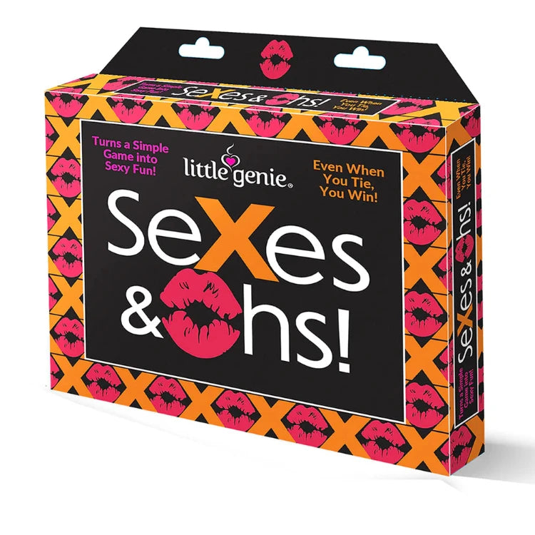 Little Genie Sexes & Ohs! adult party game with pink lips design, turns games into sexy fun