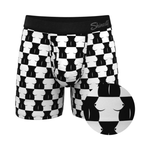 Shinesty The Chest Mate Checkered Ball Hammock Pouch Underwear with Fly - House of Vices