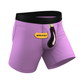 Shinesty The Double Entendre Eggplant Ball Hammock Pouch Men's Underwear with Fly