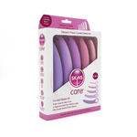 Deluxe 5-piece curved dilator kit in assorted purple and pink colors, packaged for wellness.