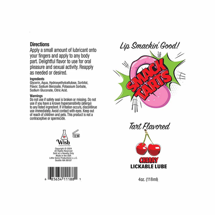 Smack_Tarts_Lickable_Tart_Cherry_Lube_4_oz.1 - House of Vices 