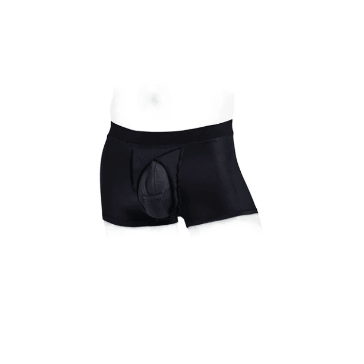 SparePartsPeteTrunksNylonPackingUnderwearBlack1 - House of Vices 