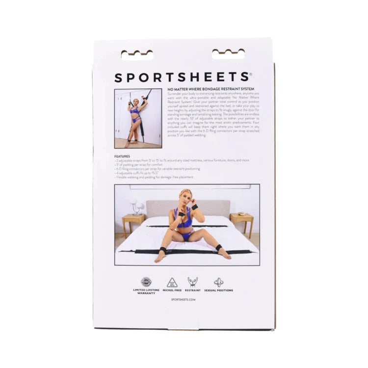 Sportsheets No Matter Where Bondage Restraint System - House of Vices