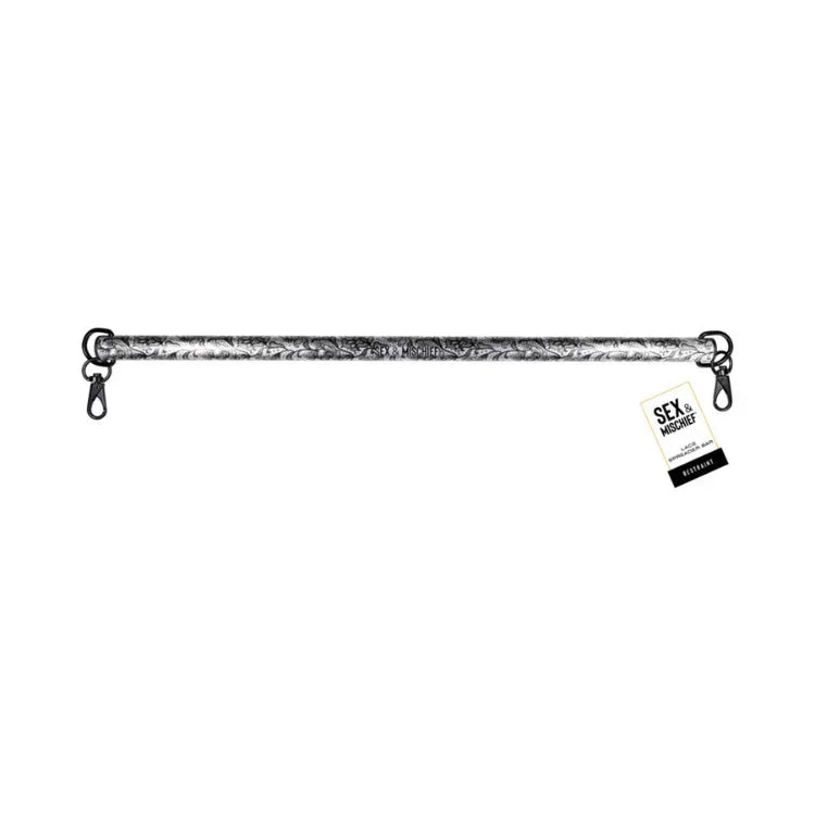 Elegant Lace Leg Spreader Bar for Sophisticated Bondage Play Elegant Lace Leg Spreader Bar for Sophisticated Bondage Play