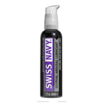 2 oz black bottle of sensual arousal lubricant with pump top and bold purple label