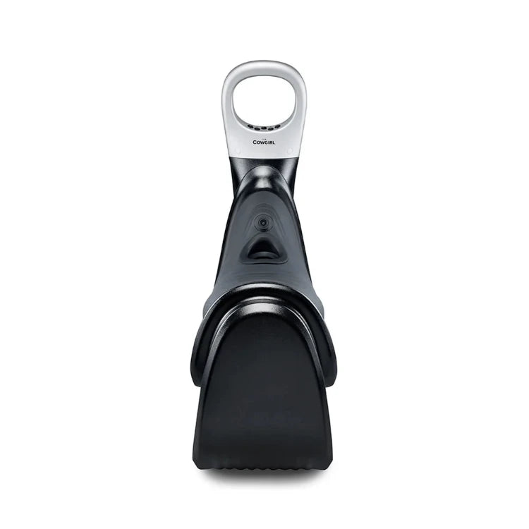 Cowgirl premium adult toy with ergonomic black design and silver handle for intimate wellness