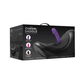 The Cowgirl Saddle machine box featuring a black saddle-style adult toy with a purple attachment.