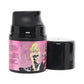 Tickle Her clitoral stimulation gel in a black pump bottle with a pin-up style label.