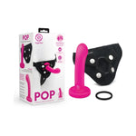 Together Pop 6 in. Silicone Dildo & Harness Set - House of Vices