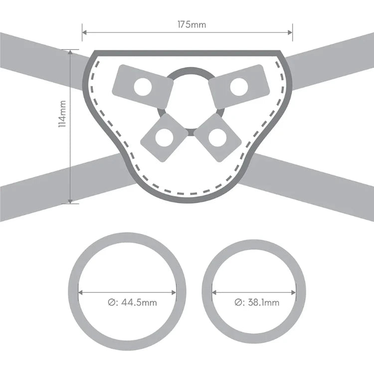 Together Pop 6 in. Silicone Dildo & Harness Set - House of Vices