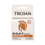 Trojan G.O.A.T Non-Latex Silicone Lubricated 3-Pack - House of Vices
