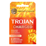 Trojan Intensified Charged Orgasmic Pleasure Condoms 3-Pack - House of Vices 