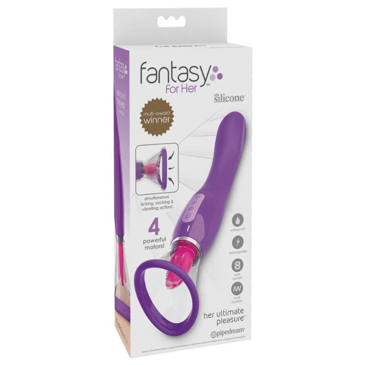 Ultimate Pleasure Silicone Vibrating Multi-Speed Rechargeable Clit Stimulator - House of Vices 