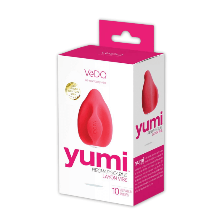 VeDO-Yumi-Rechargeable-Silicone-Layon-Finger-Vibrator-Pink - House of Vices 