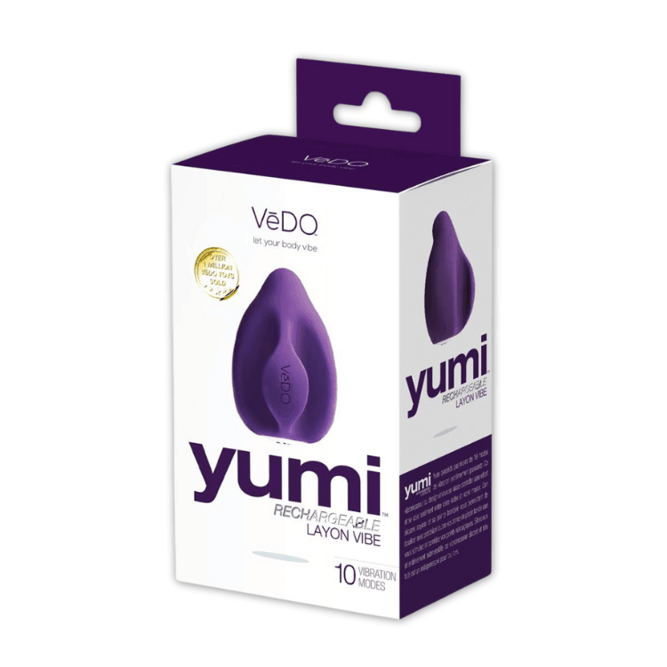 VeDO-Yumi-Rechargeable-Silicone-Layon-Finger-Vibrator-Purple - House of Vices 