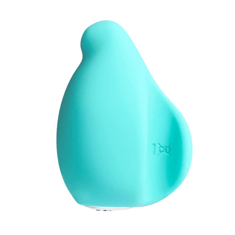VeDO-Yumi-Rechargeable-Silicone-Layon-Finger-Vibrator-Turquoise-4 - House of Vices 