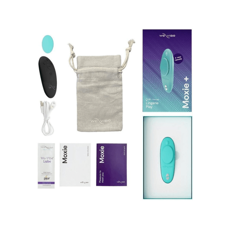 We-Vibe Moxie+ Wearable Rechargeable Silicone Panty Vibrator with Remote Control - House of Vices 