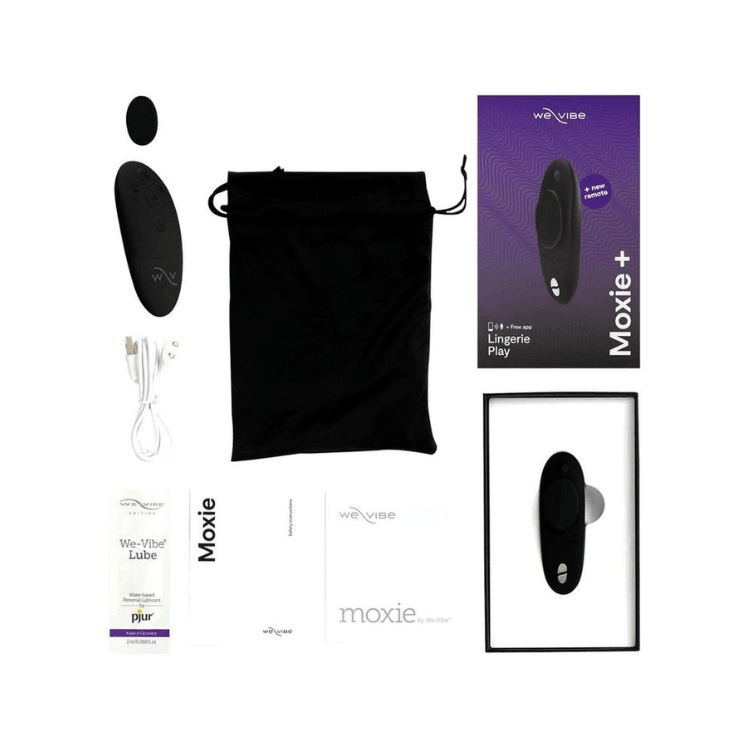 We-Vibe Moxie+ Wearable Rechargeable Silicone Panty Vibrator with Remote Control - House of Vices 